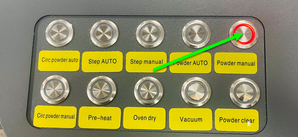 Powder Manual Button